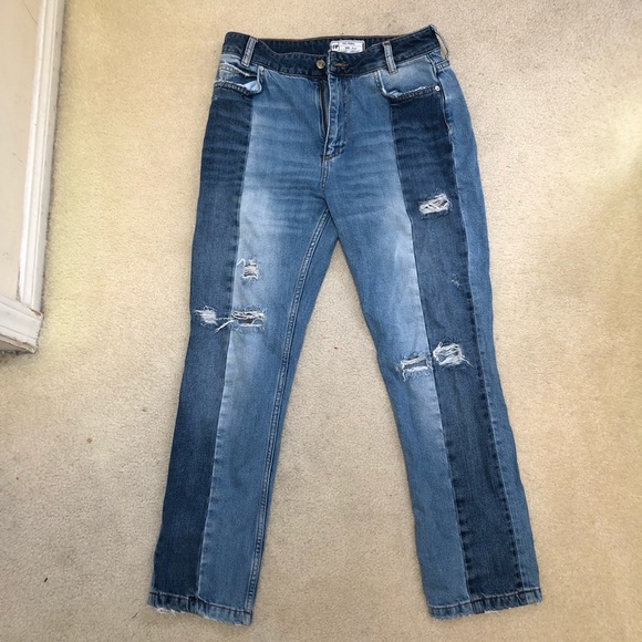 Free People Denim - Free People Patch Boyfriend Jeans